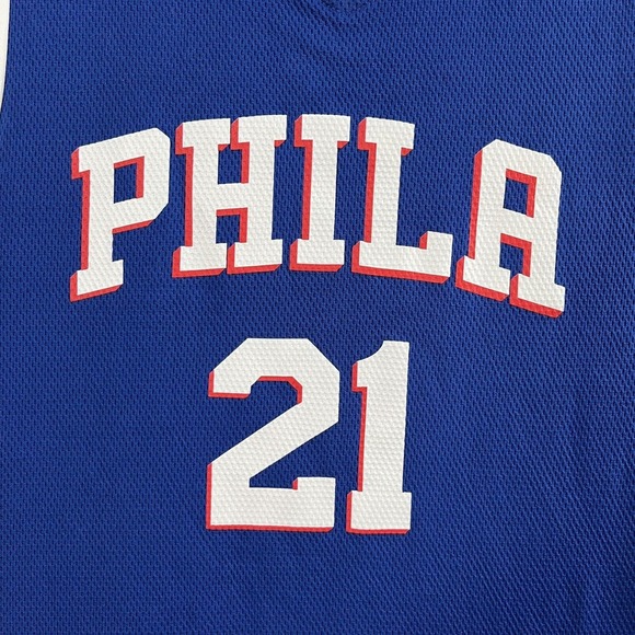 NBA Men’s TX3 Cool Philadelphia 76ers Joel Embiid Jersey Size Med NBA Jersey - Picture 3 of 12